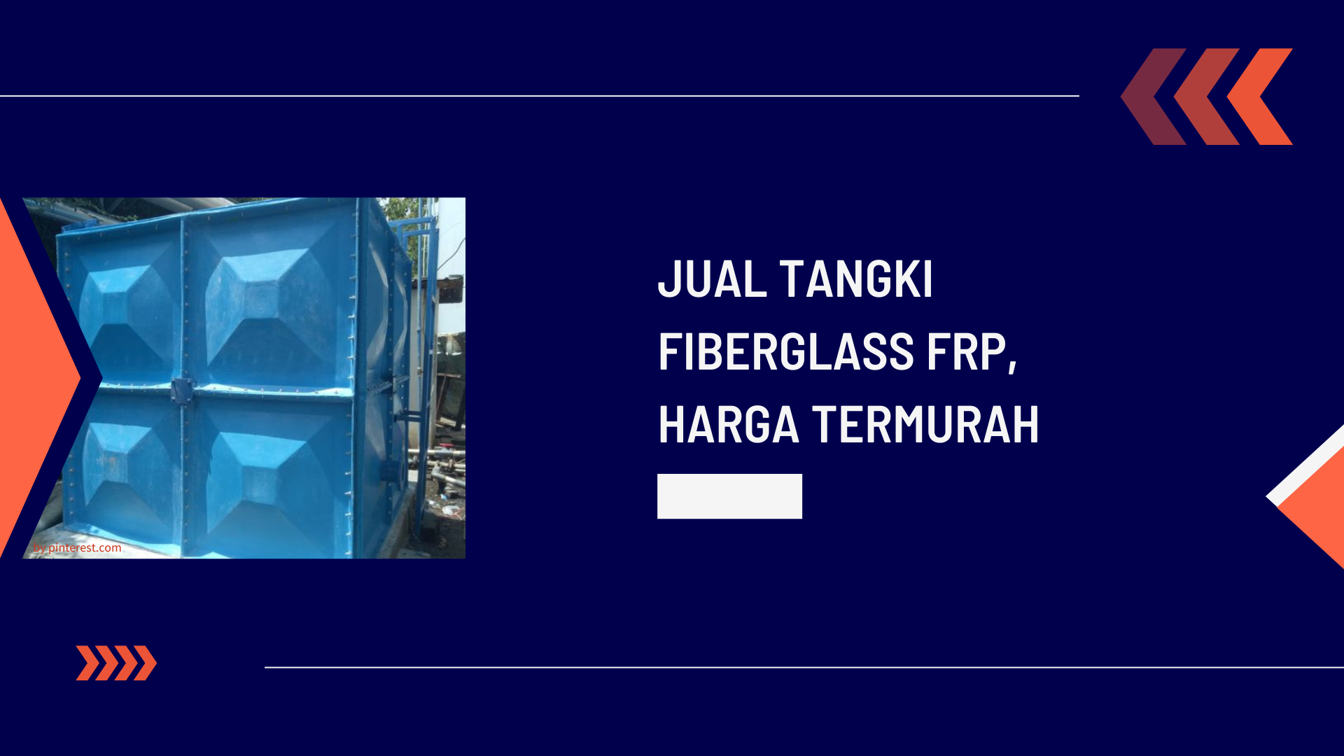 Jual Tangki Fiberglass FRP, Harga Termurah