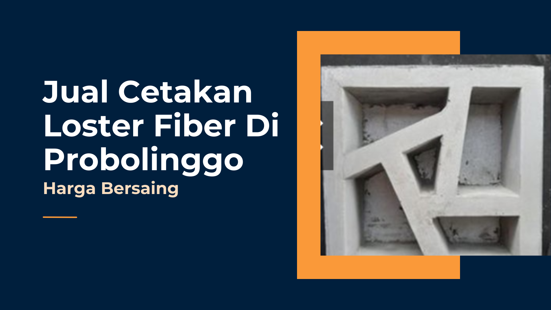 Jual Cetakan Loster Fiber Di Probolinggo