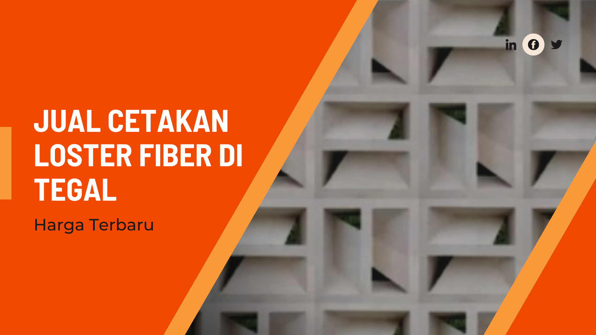 Jual Cetakan Loster Fiber Di Tegal Harga Terbaru